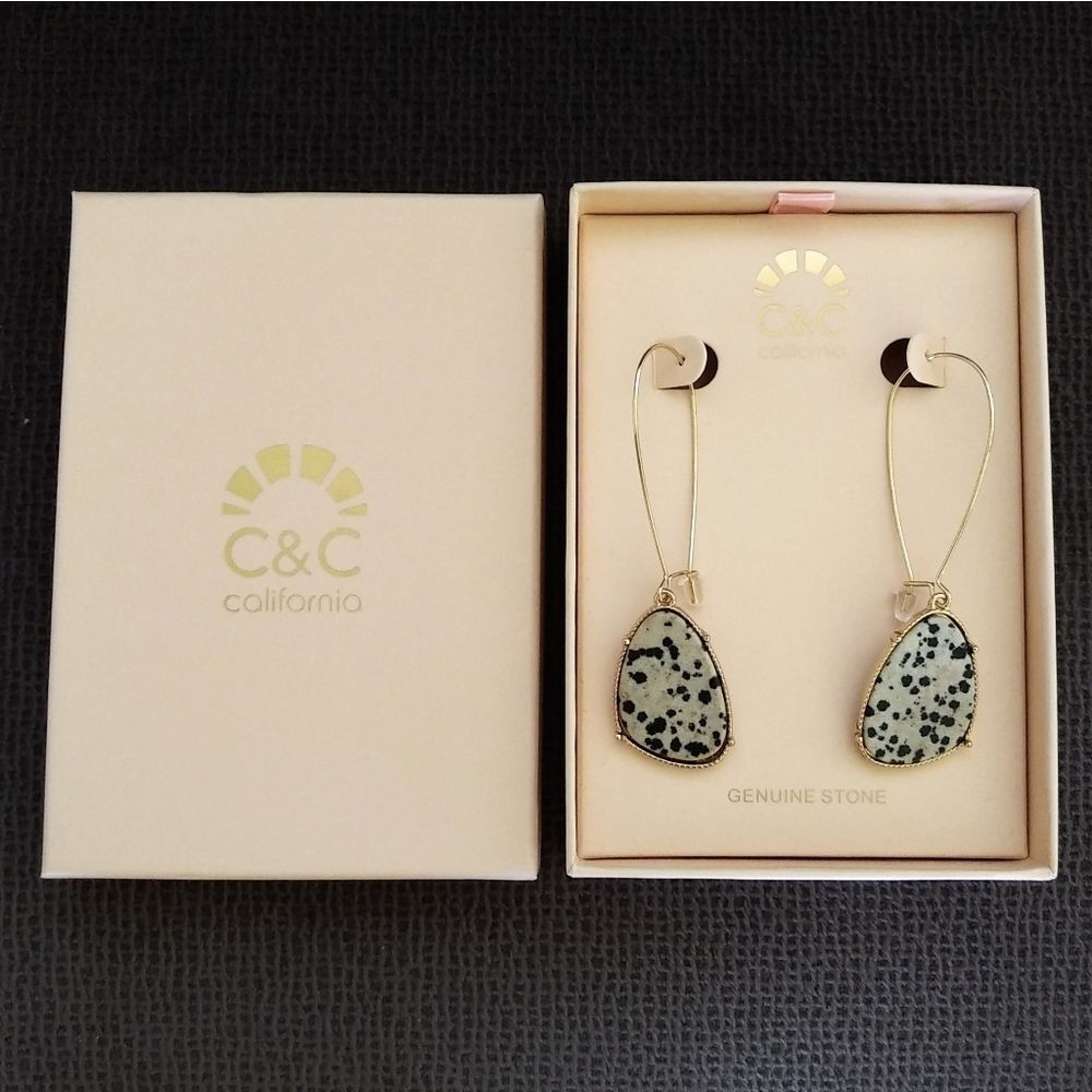 C&C California🌴 Speckled Stone Dangle Earrings - Picture 7 of 7
